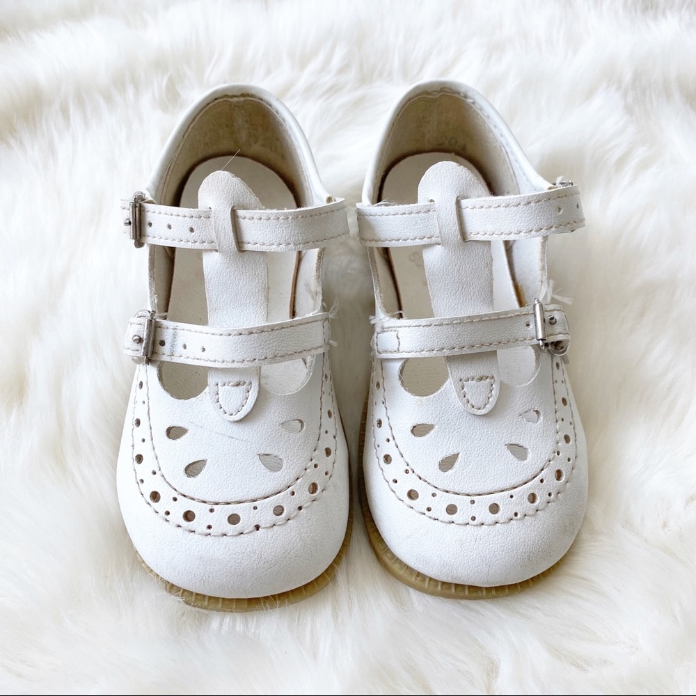 Vintage Superoos double strap Mary Jane baby shoes